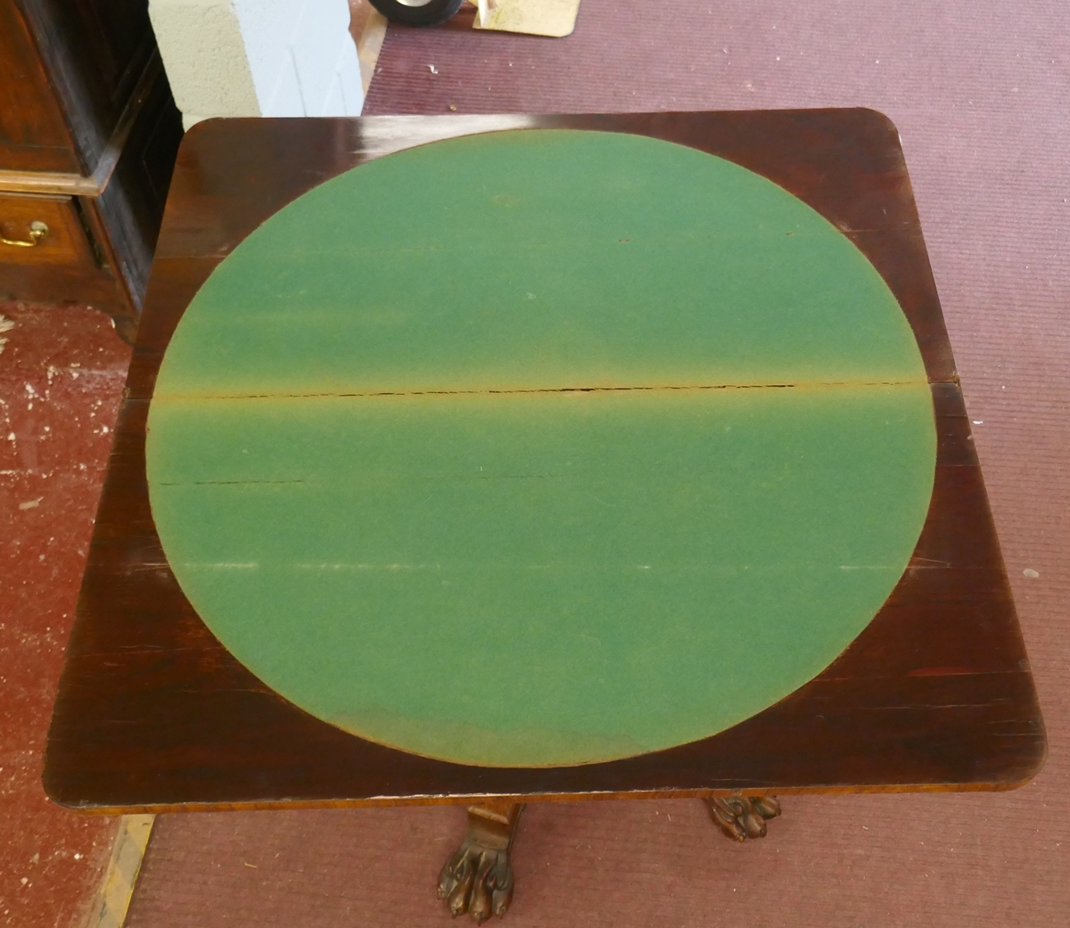 Regency Rosewood card table - Image 7 of 8