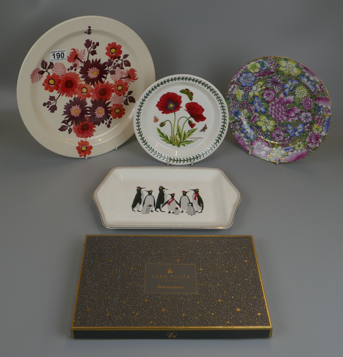 4 plates to include Portmeirion & Emma Bridgwater