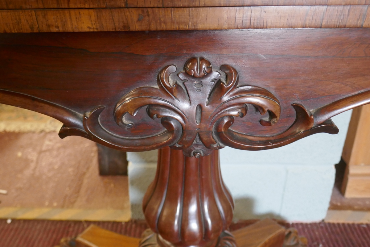 Regency Rosewood card table - Image 3 of 8