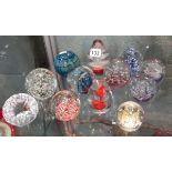 Collection of paperweights