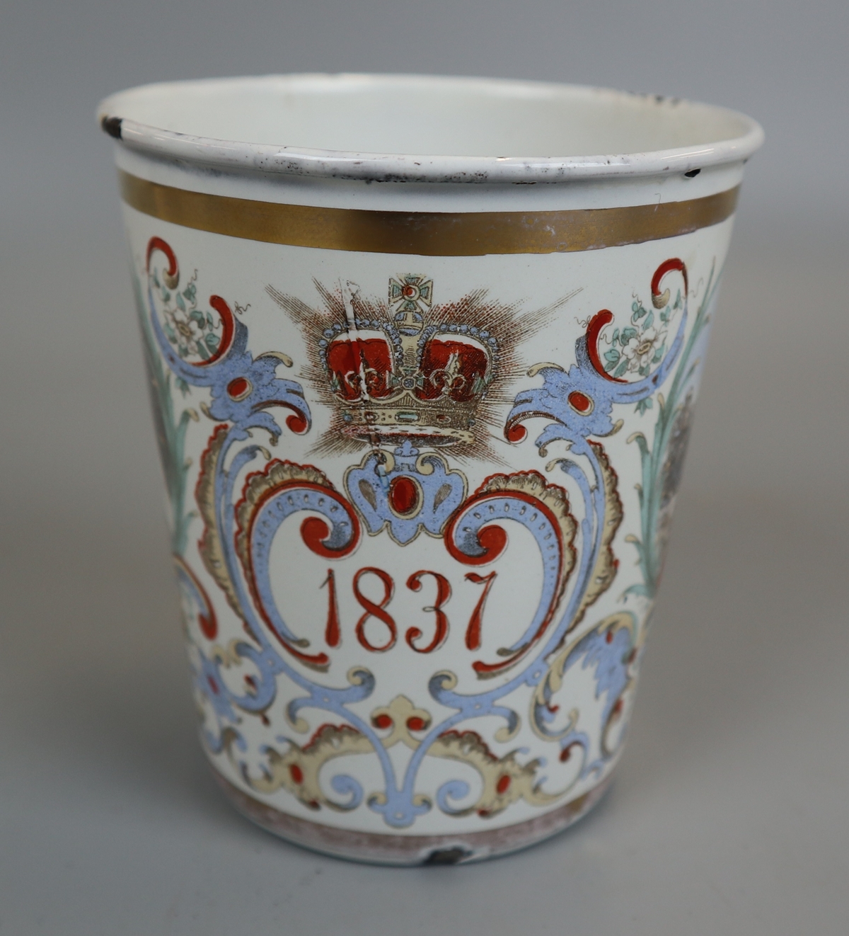 1837 - 1897 Victorian Jubilee enamel mug