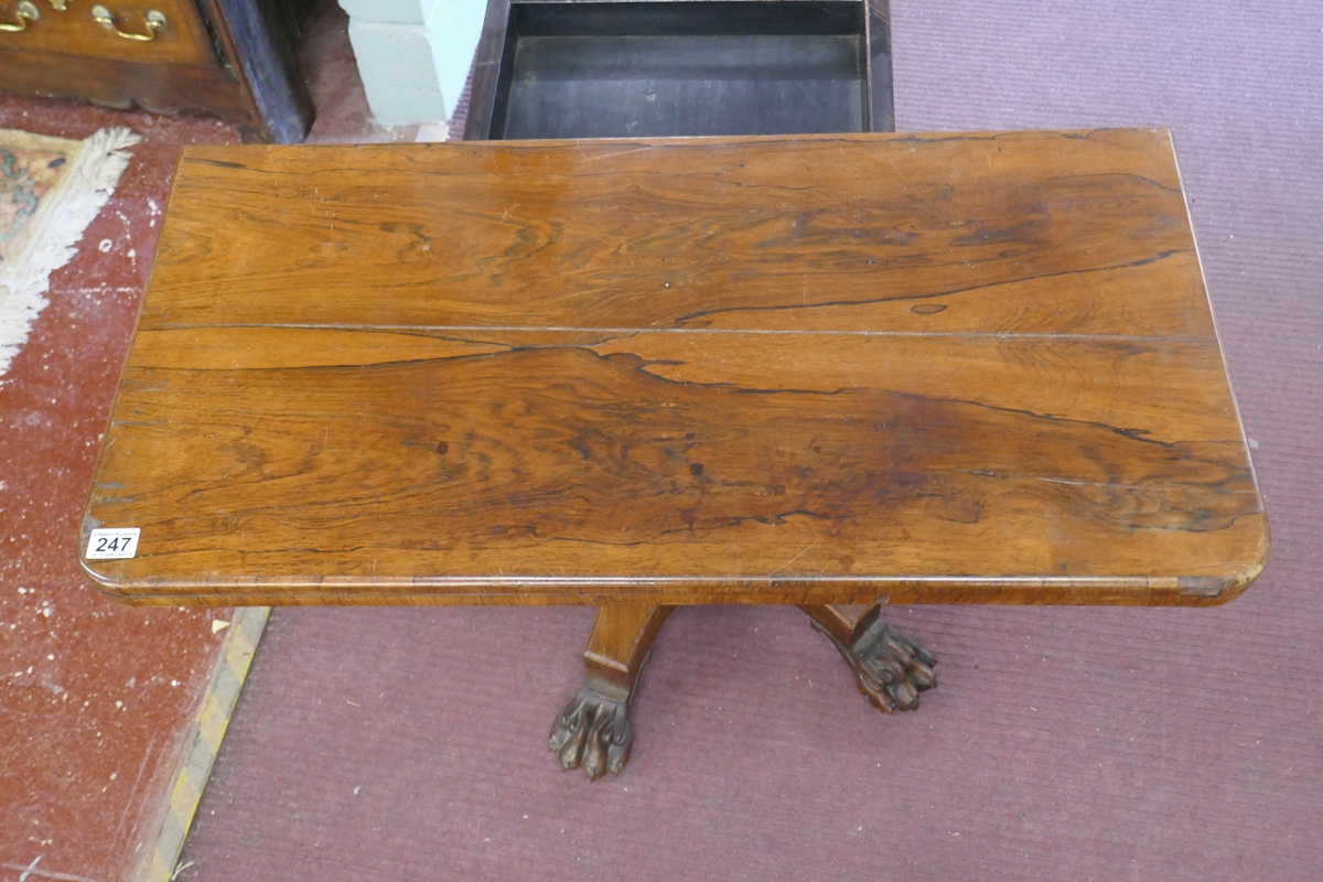 Regency Rosewood card table - Image 6 of 8