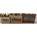 Framed Wills Cigarette cards & print - Bringing Horses to the Rear