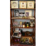 5 shelves of pub ephemera