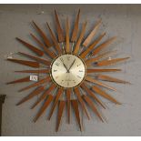 Sunburst clock by Seth Thomas