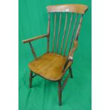 Stick back elm seated kitchen chair