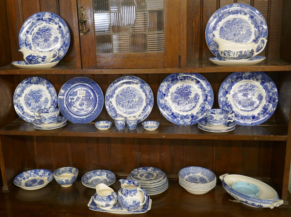 Collection of blue & white china