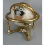 Semi precious stone globe