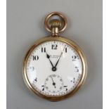 Gold pocket watch by J. W. Benson hallmarked London 1932 in working order & recently serviced