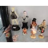 Collection of figurines to include Royal Albert & Royal Doulton