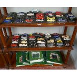 Large collection of diecast Del Prado vehicles to include folder containing facts sheets of each