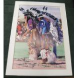 Interesting Native American signed L/E print 103/450 - Walt Gonske - Puye Cliffs, Ceremonial