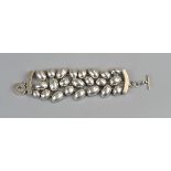 Heavy designer style silver bracelet