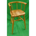 Beech stick back child's high chair