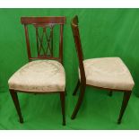 Set of 6 Art Nouveau dining chairs