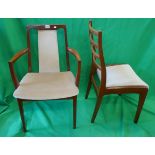 Set of 6 G-Plan dining chairs