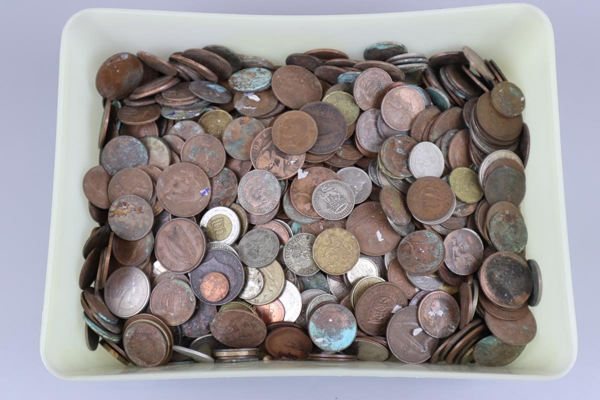 Large collection of coins