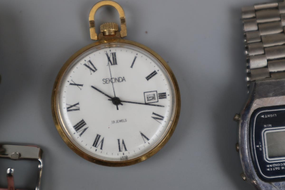 Collection of watches & pocket watches to include hallmarked silver example - Bild 2 aus 12