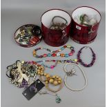 Large collection of costume jewellery etc