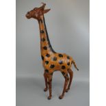 Leather Giraffe - Approx H: 66cm