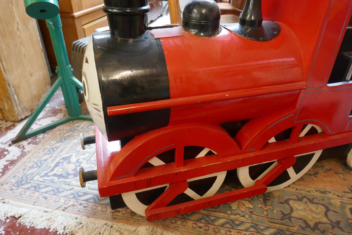 Child's scratch built sit on model of train - James from Thomas the Tank Engine - Image 3 of 7