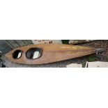 Wooden canoe for 2 - The Old Boot