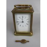 Carriage clock with key