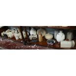 2 shelves of stone hot water bottles