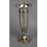 Hallmarked silver Posey vase - Adie Brothers Ltd - 1922 - H: 12.5cm