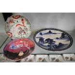 3 early Japanese plates