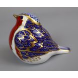 Royal Crown Derby robin with stopper
