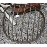 Cast iron hay feeder