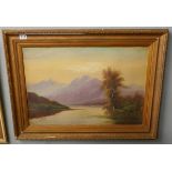 Large oil on canvas - Signed Winston Wells