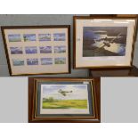 3 aviation prints all signed