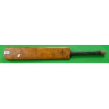 Mike Smith autograph cricket bat