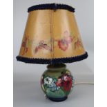 Moorcroft lamp with original shade