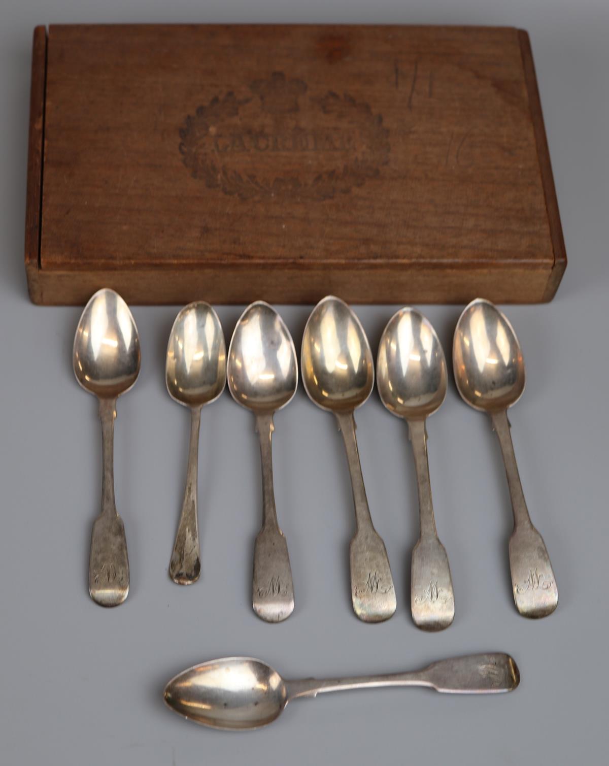 Collection of hallmarked silver spoons - Approx 110g