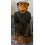 Wooden Cyril the Chimpanzee - Approx H: 102cm