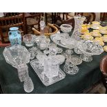 Collection of glass to include crystal