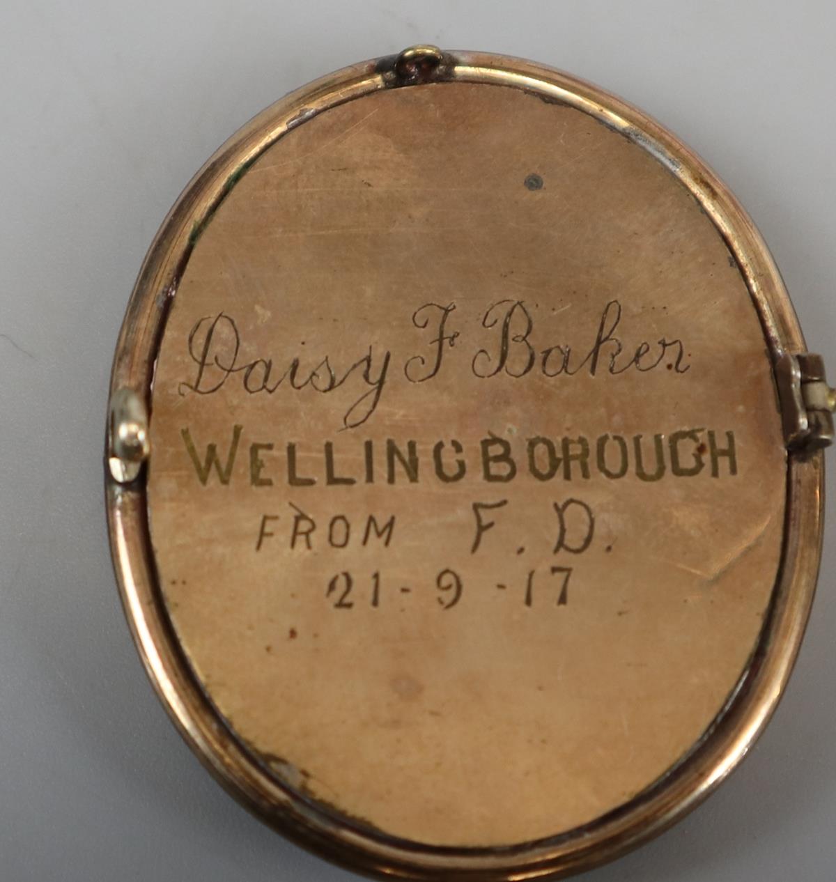 Great War Medal - 1914 to 1918 & Gold memory Brooch, in memory of Private Herbert Baker - Image 8 of 8