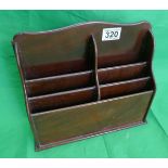 Mahogany stationary rack