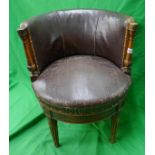 Antique tub/desk chair