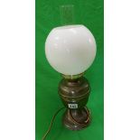 Converted oil lamp