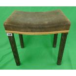 George VI Coronation stool by Maple & Co