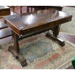 Antique rosewood centre table - Approx size W: 122cm D: 60cm H: 73cm
