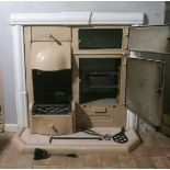 Antique triplex fireplace oven
