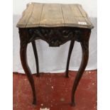 Antique carved oak table