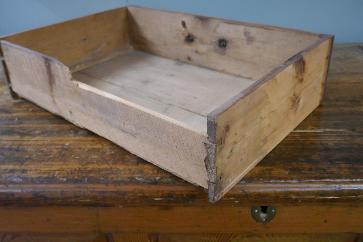 Antique pine mule chest - Approx size W: 123cm D: 57cm H: 79cm - Image 4 of 7