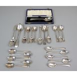 Large collection of hallmarked silver spoons - Approx gross weight: 458g