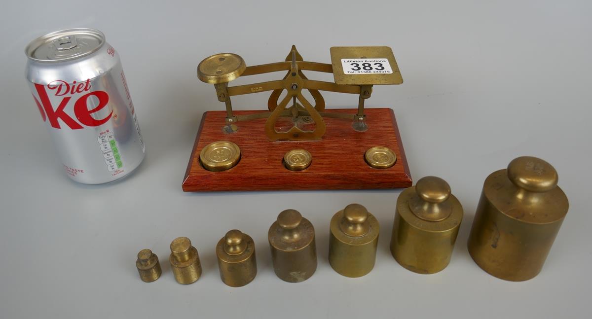 Set of post office scales